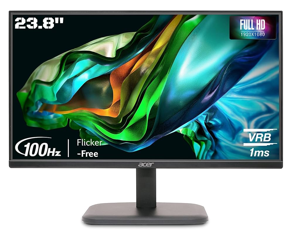 Acer EK240Y H 23.8 Inch (60.4 cm) Full HD (1920x1080) VA